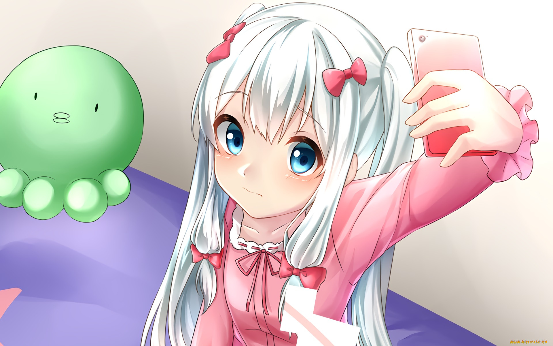 Девушка сенсей. Sagiri Izumi. Эроманга сенсей. Eromanga Sensei обои. Eromanga Sensei Wallpaper.